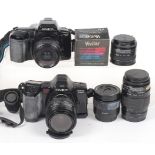 Minolta Dynax Cameras & Lenses, inc Sigma 24mm.