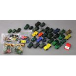 A selection of unboxed plastic Jeep models,