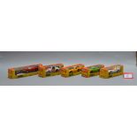 Five boxed Corgi Toys diecast model cars, 316 Ford GT70,