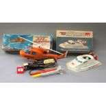 Mixed lot: Battery Operated RAF Air Sea Rescue Helicopter; Power Play Hovercraft PP1;
