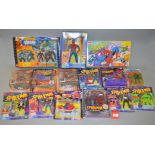 14 x Spider-Man toys by Ideal, Toy Biz, etc.