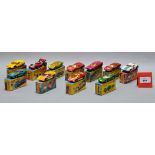 Eleven boxed Matchbox 1-75 series models from the 'Superfast' range, 8, 24, 33, 39 Clipper,