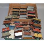 O gauge. Hornby, 39 x rolling stock and coaches. Some duplicates. P-F, unboxed.