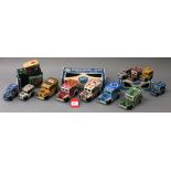 A selection of Payva (Spain) tinplate Jeep models with friction drive including a two boxed sets,