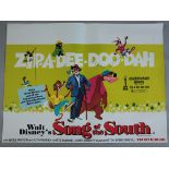Walt Disney's "Song of the South" Original British Quad film poster in rolled condition printed in