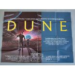 Dune 1984 British Quad Film Poster directed by David Lynch measuring 30"x 40".