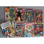 35 Justice League of America comics Nos 21 (1963 Crisis on Earth One), 44, 45, 47, 50 (no cover),