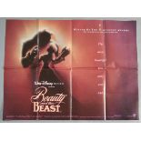 Seven Disney / Family genre British Quad Film Posters including- Beauty and the Beast (2 different