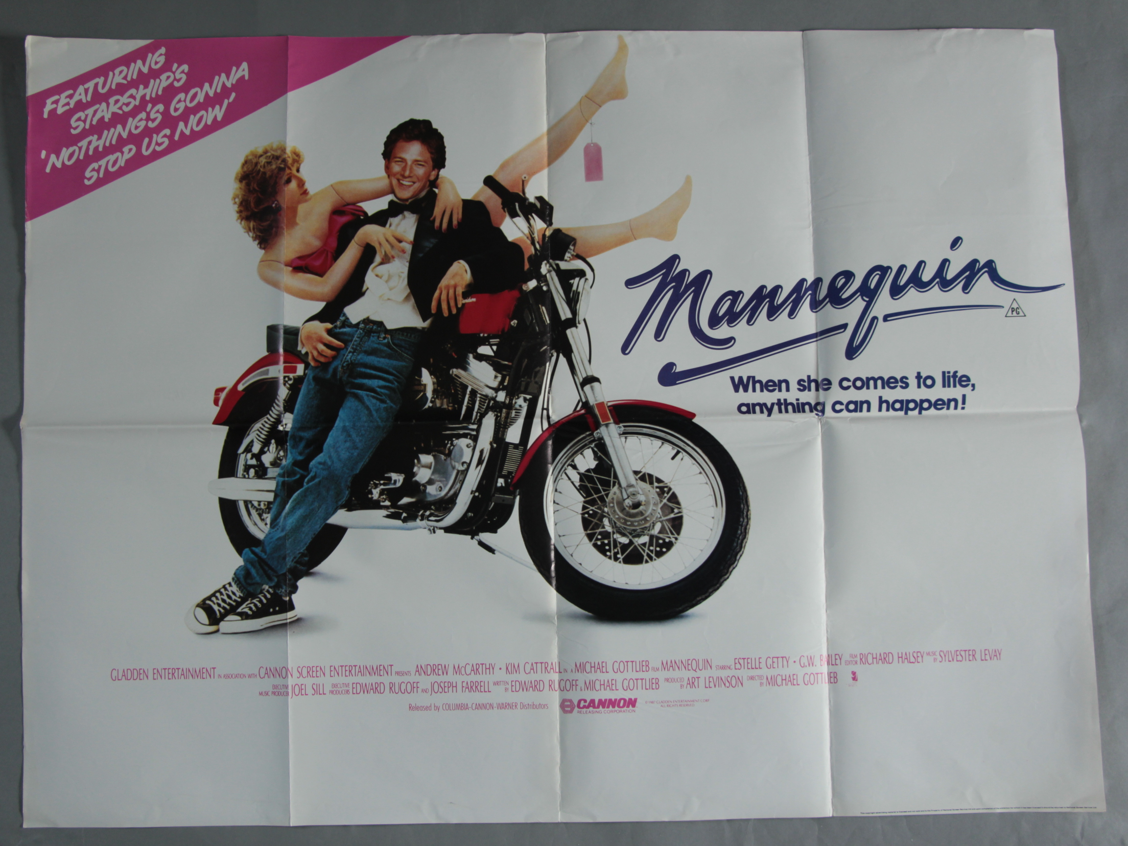 30 British Quad Film Posters mainly from 1980's including- Teen Wolf, Pretty in Pink, Stand by Me, - Image 5 of 5