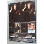 Licence to Kill original cinema door panels (20 x 60 inches) x2,