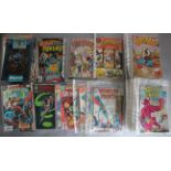 DC comics in comic box, titles include; Worlds Finest Comics No 133, 142, Green Lantern,