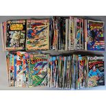 Over 100 Superman comics Nos 300 to 490 with some gaps including No 400 plus Superman Family,