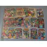 Justice League of America DC comics - some with covers missing - including nos 19,