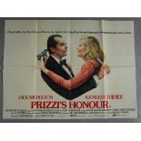 30 British Quad Film Poster's (1980's era) including- Prizzi's Honour, Trick or Treat, Cocoon,