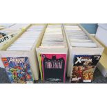 3 boxes of over 900 comics in EX condition titles inc.