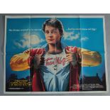 30 British Quad Film Posters mainly from 1980's including- Teen Wolf, Pretty in Pink, Stand by Me,