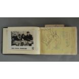 Blue autograph book from 14/4/1965 to December 1965 with signatures & some original gig fliers,
