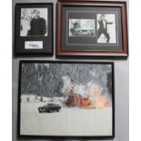 Three Timothy Dalton signed photos,