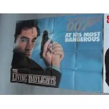 Sean Connery is James Bond in "Never Say Never Again" British Quad film poster plus Timothy Dalton