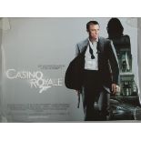 Casino Royale (2006) Daniel Craig as James Bond rolled British Quad film poster featuring the