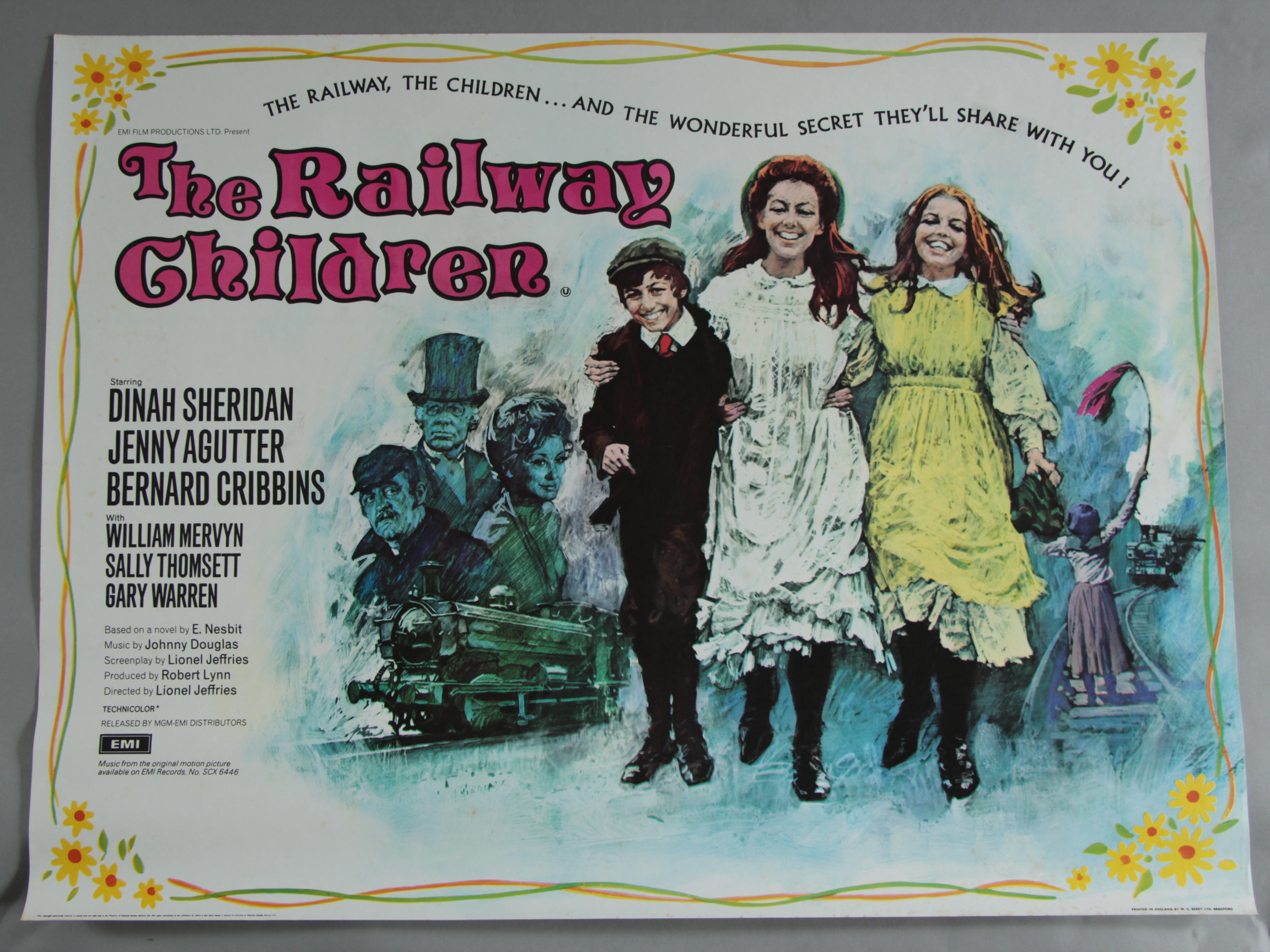 THE RAILWAY CHILDREN 1970 first release rolled condition British Quad film poster with full colour