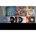 50 vinyl LPs & singles including David Bowie - Diamond Dogs APLI 0576 gatefold, The Who - Tommy,