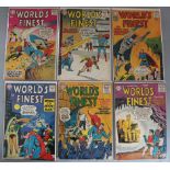 6 Worlds Finest Comics Nos 81, 82, 98, 103, 105 & 128 in various conditions featuring Batman,
