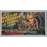 The Time Machine original Belgian film poster from HG Wells, pasted to board.