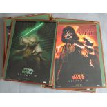 17 Selwyn browser sleeves measuring 18 x 23 inches each filled with posters including Star Wars