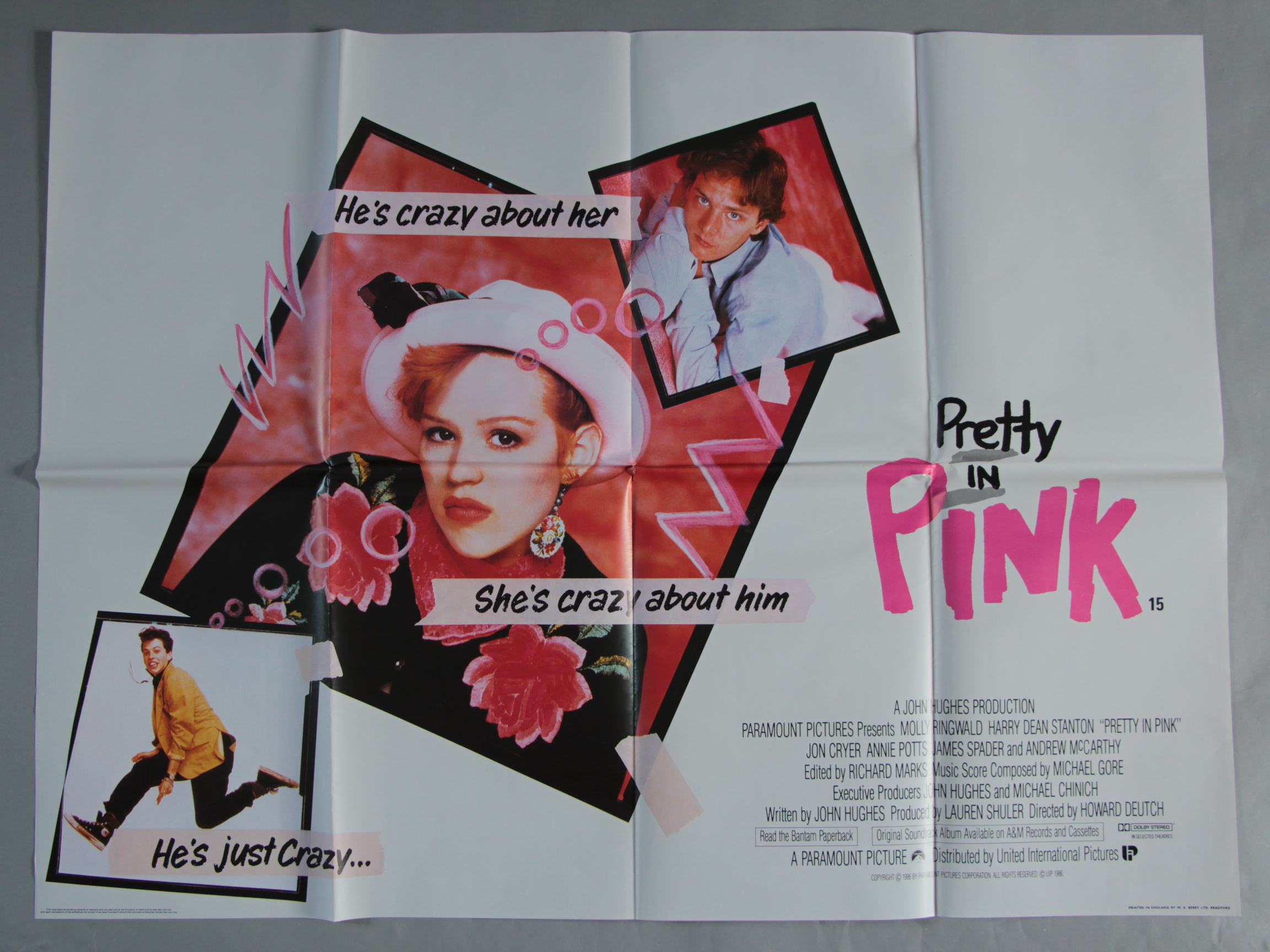 30 British Quad Film Posters mainly from 1980's including- Teen Wolf, Pretty in Pink, Stand by Me, - Image 2 of 5