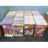(Please note description change) 8 comic boxes of Marvel comics inc. Spider-man nos.