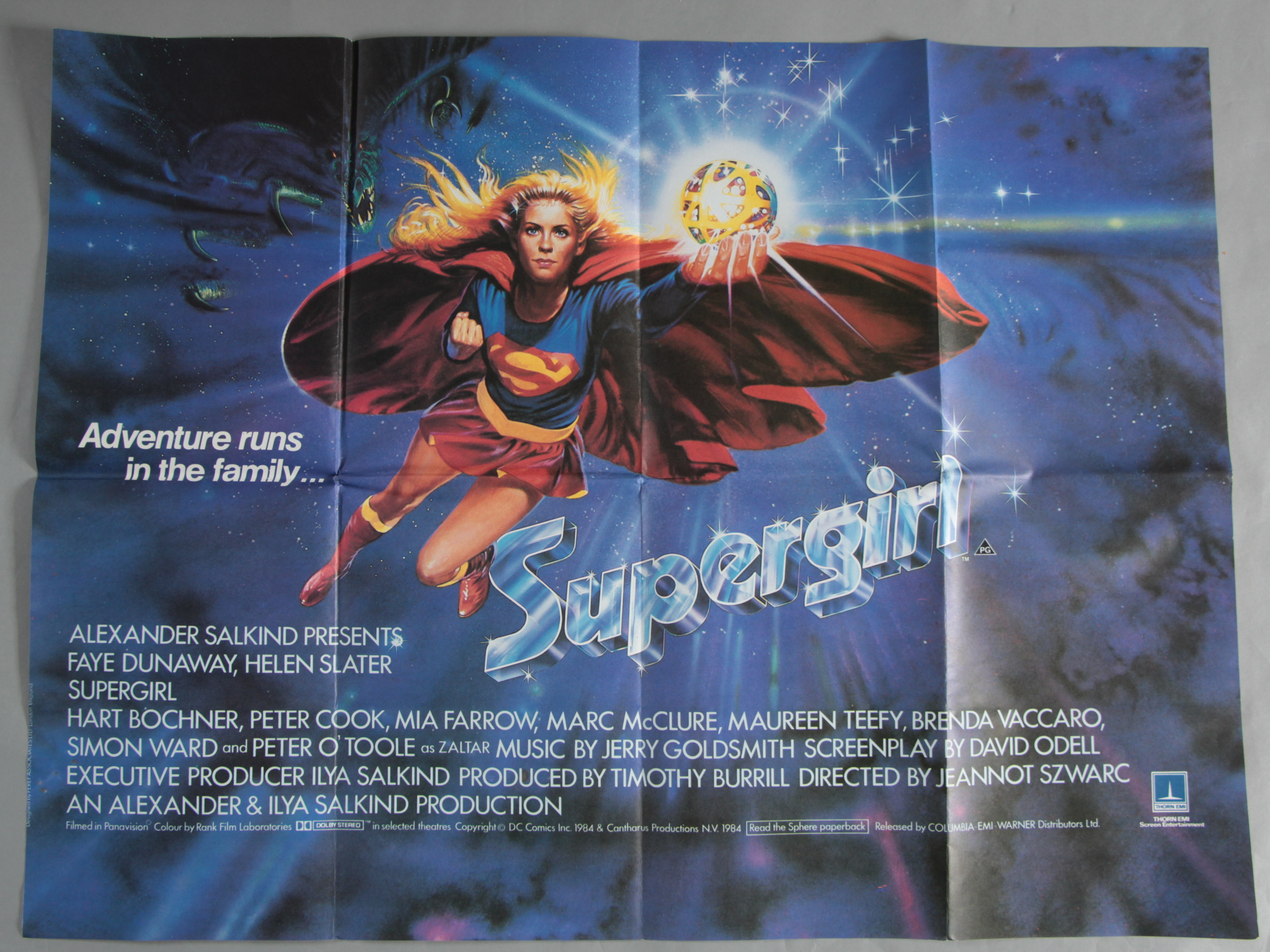 30 British Quad Film Posters from the 1980's including- Supergirl, Color of Money, Daryl, Protector,