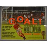 GOAL! World Cup 1966 original British Quad film Poster telling the story of England's victory in