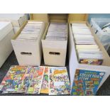 3 boxes of US comics titles inc West Coast Avengers, Captain America, Marvel Collectors Classics,
