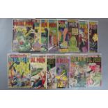 14 Metal Men DC comics Nos 1, 3, 4, 5, 6, 7, 8, 9, 10, 15, 16, 17, 18 & 19 in various conditions.