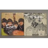 Two The Beatles LP records: "Beatles for Sale" mono PMC1240 and "Revolver"mono PMC7009 printed by