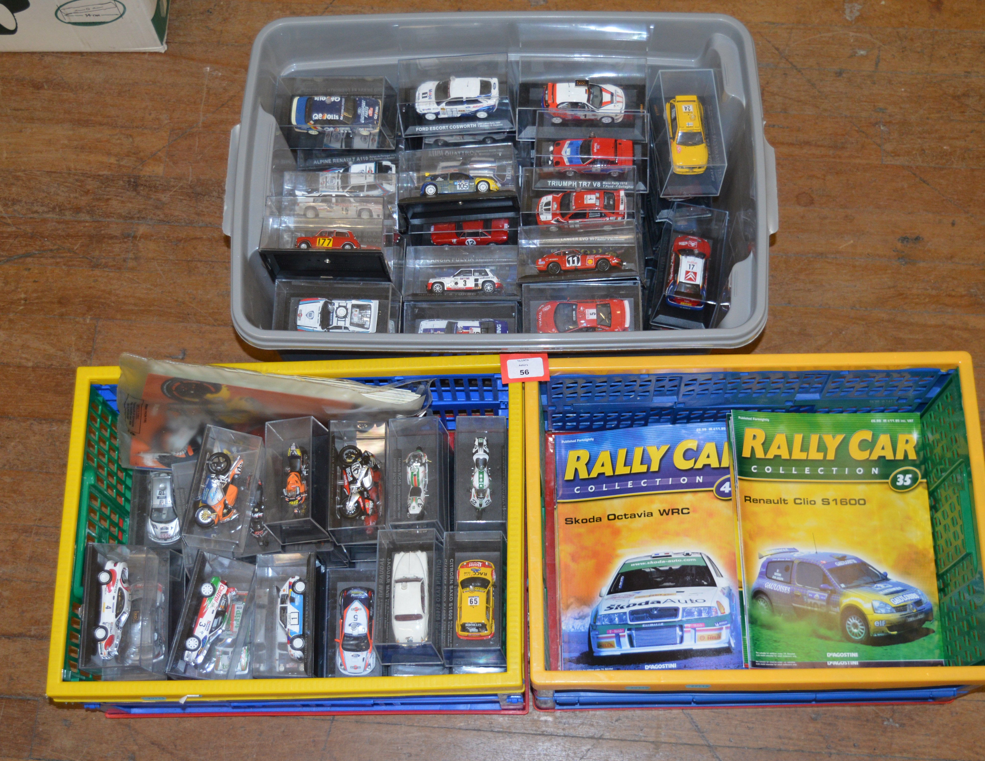 Excellent quantity of DeAgostini Rally Car diecast models and magazines,