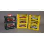 Six boxed Bang (Italy) Ferrari 348 diecast model race cars in 1:43 scale together with two boxed