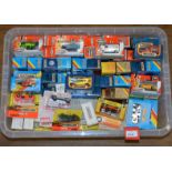 130 x Matchbox diecast models. All boxed/carded, G-E.