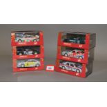 Six Ninco slot cars: 50110; 50106; 50109; 50115; 50112; 50114. Boxed and overall appear VG-E.