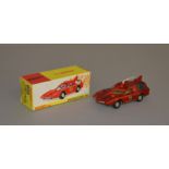Dinky 103 'Captain Scarlet' Spectrum Patrol Car in metallic red with blue tinted windows,