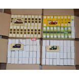 144 x assorted Lledo diecast model vans, including Shell, Shamrock, Kodak, etc,