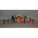 LJN Thundercats: good quantity of action figures; Mumm-Ra's Tomb Fortress. Unboxed, conditions vary.