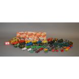 28 x unboxed miniature diecast Jeep models by Marx, Playart, Dinky,