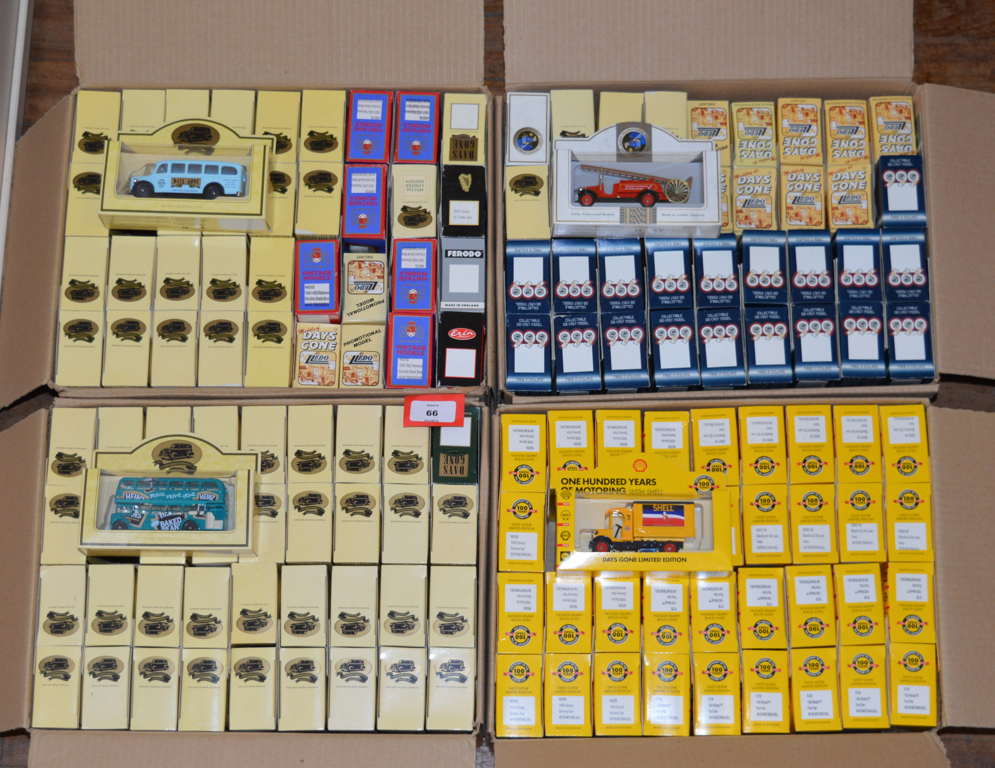 144 x assorted Lledo diecast models, including emergency vehicles, buses and coaches and Shell,