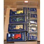 Fourteen boxed Liberty Classics diecast model coin banks in 1:25 scale including 'Castrol' and