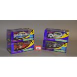 Four Scalextric cars: C2757; C2642; C2798; C2682. Boxed, overall appear E.