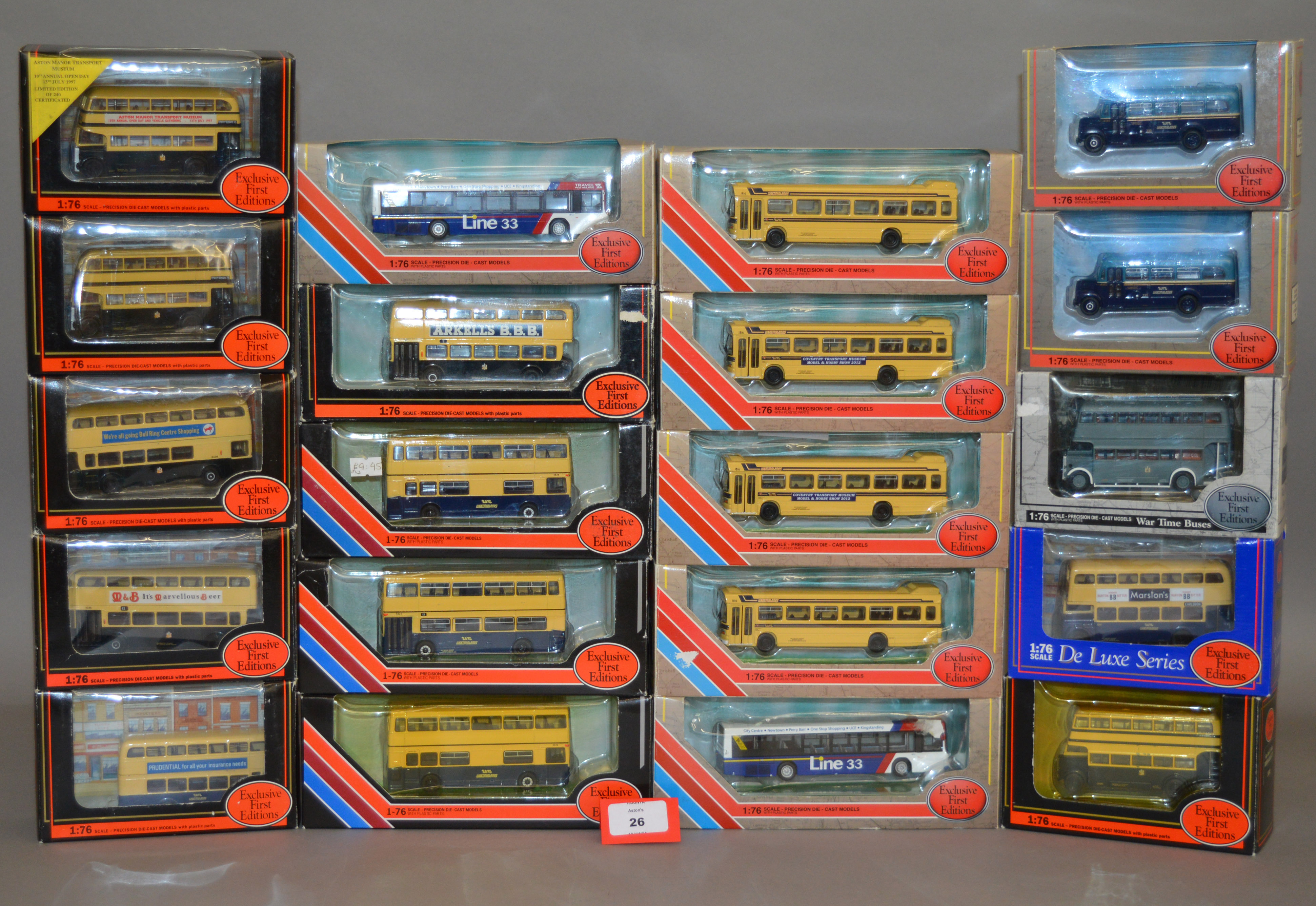 20 x EFE Birmingham Corporation diecast model buses. Boxed but have been opened, G-E.