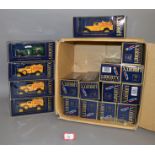 Sixteen boxed Liberty Classics diecast model coin banks in 1:25 scale,