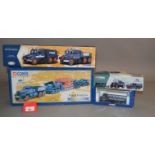 Four boxed Corgi 'Pickfords' diecast model trucks, 55201 Diamond T Ballast x 2 with bagged mirrors,